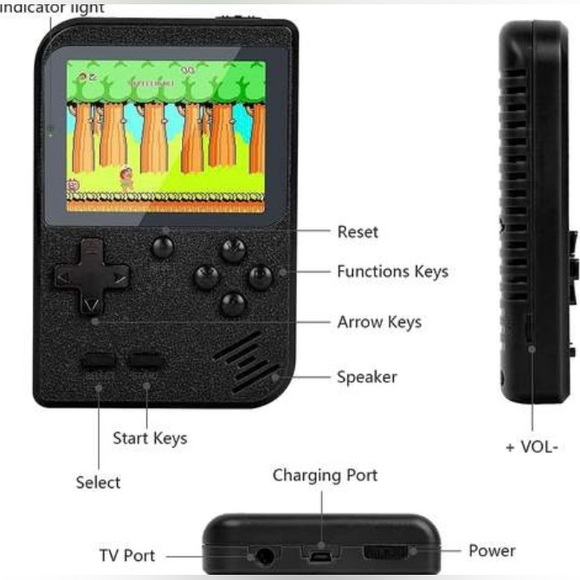 Handheld Console with 400 Classic FC Games - Portable, TV Connection Two-Player - Picture 4 of 8
